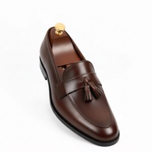 Brown Handmade Leather Shoes from Pakistan